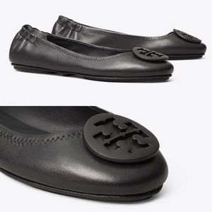 SOLD! Tory Burch Leather Minnie Travel Ballet Flat